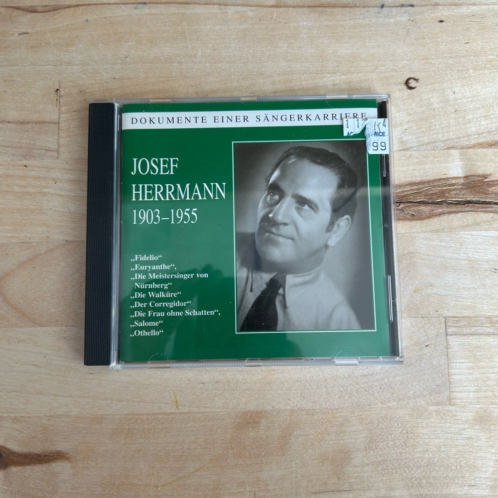 Josef Herrmann 1903-1955 CD